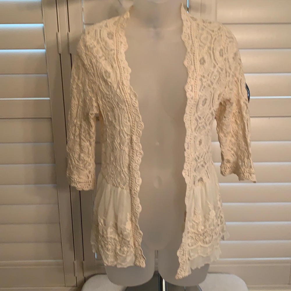 Cardigan Cream  Lace
